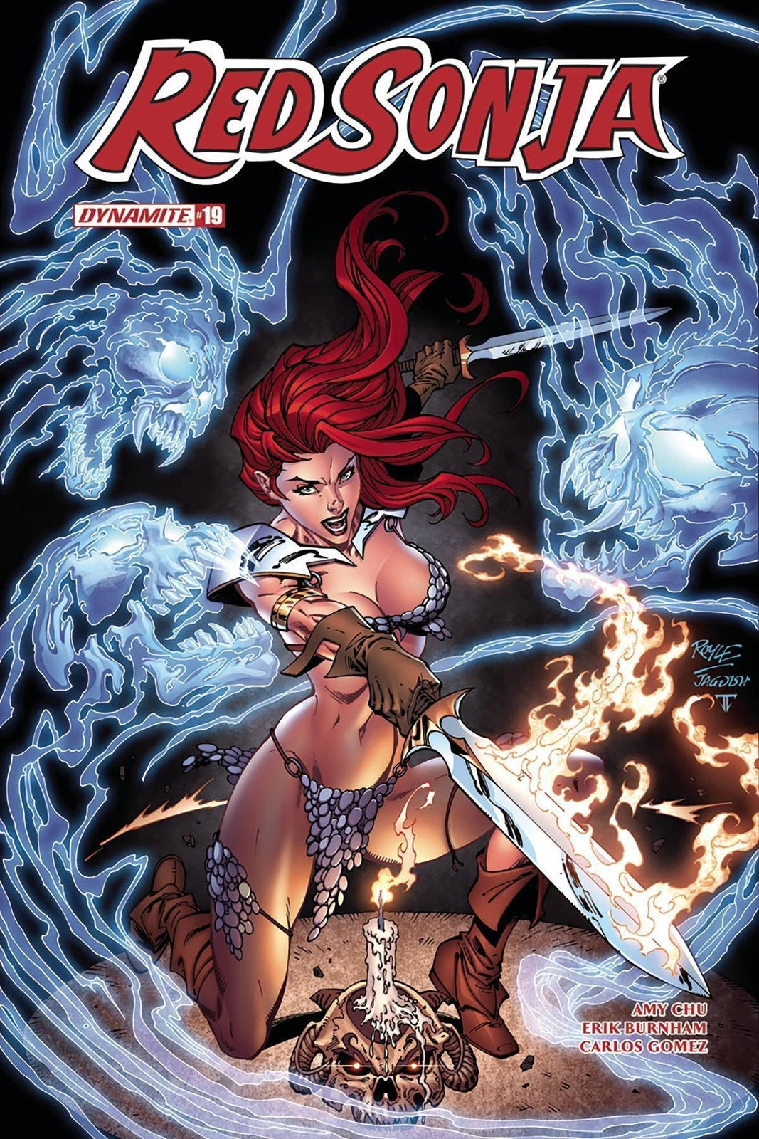 RED SONJA #19 JOHN ROYLE SUBSCRIPTION VARIANT DYNAMITE COMICS 2018 NM