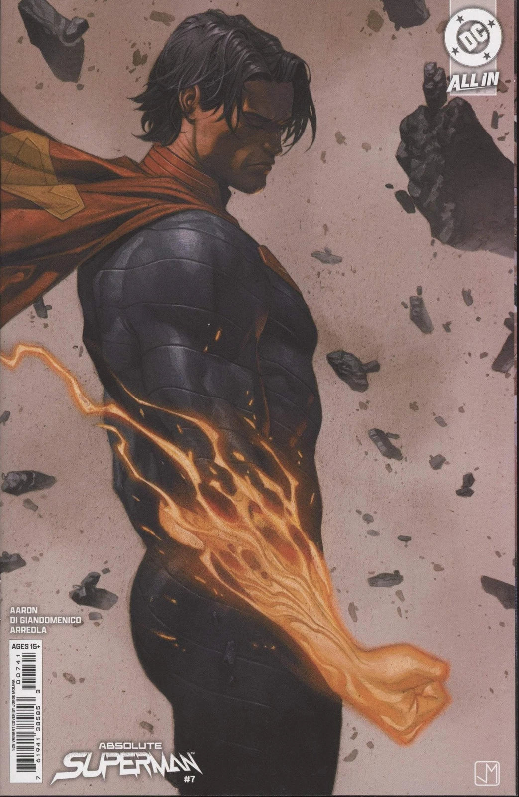 ABSOLUTE SUPERMAN #7 1:25 JORGE MOLINA INCENTIVE VARIANT DC COMICS 2025 NM