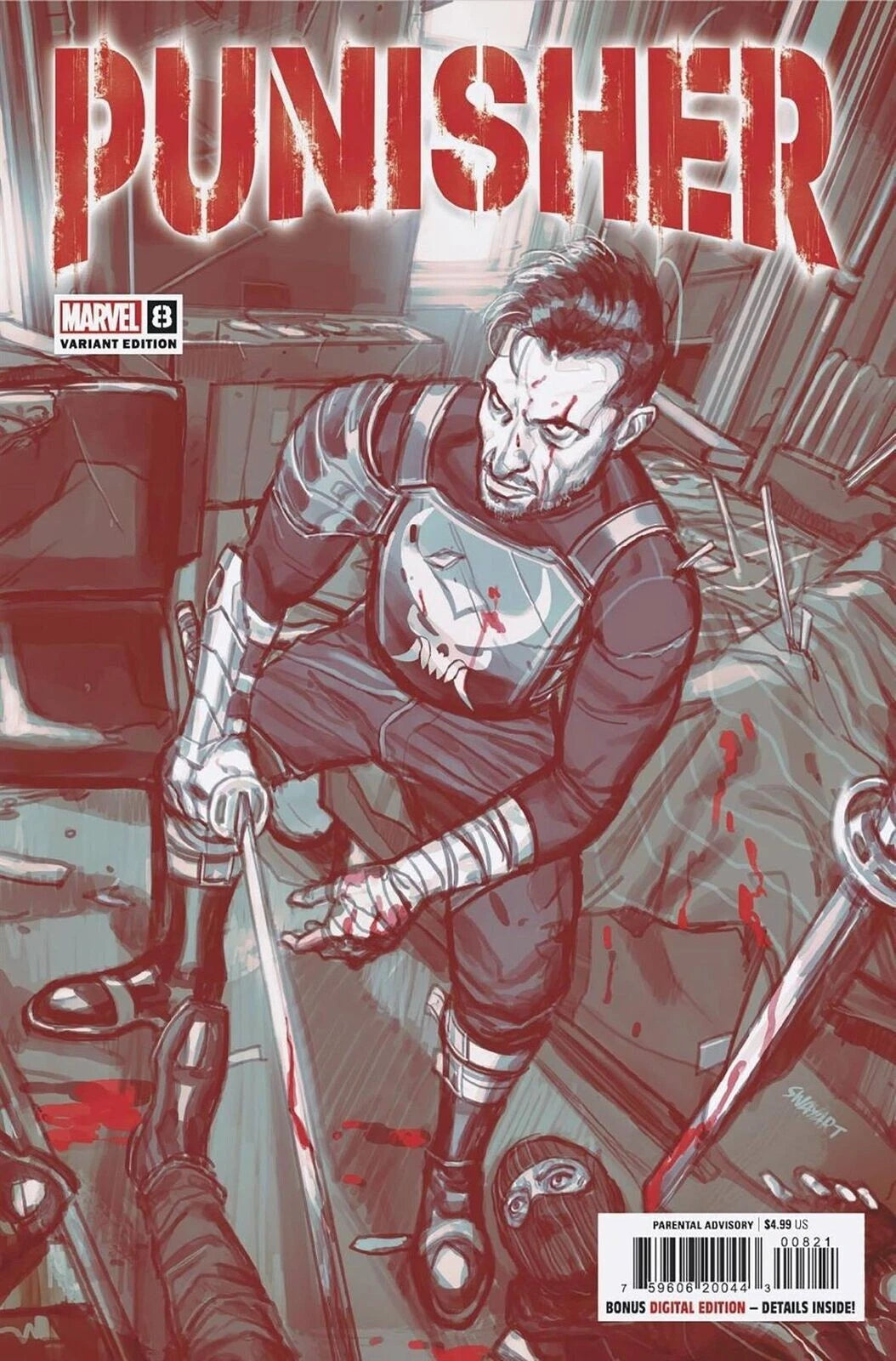 PUNISHER #8 SWAY VARIANT MARVEL COMICS 2023 NEAR MINT