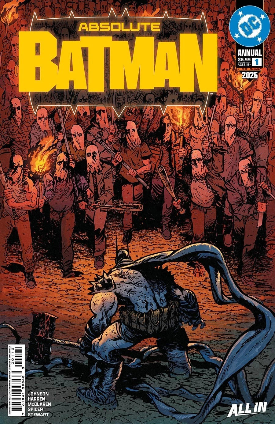 Absolute Batman 2025 Annual #1 2nd Print Cover A (Daniel Warren Johnson) NM DC Comics