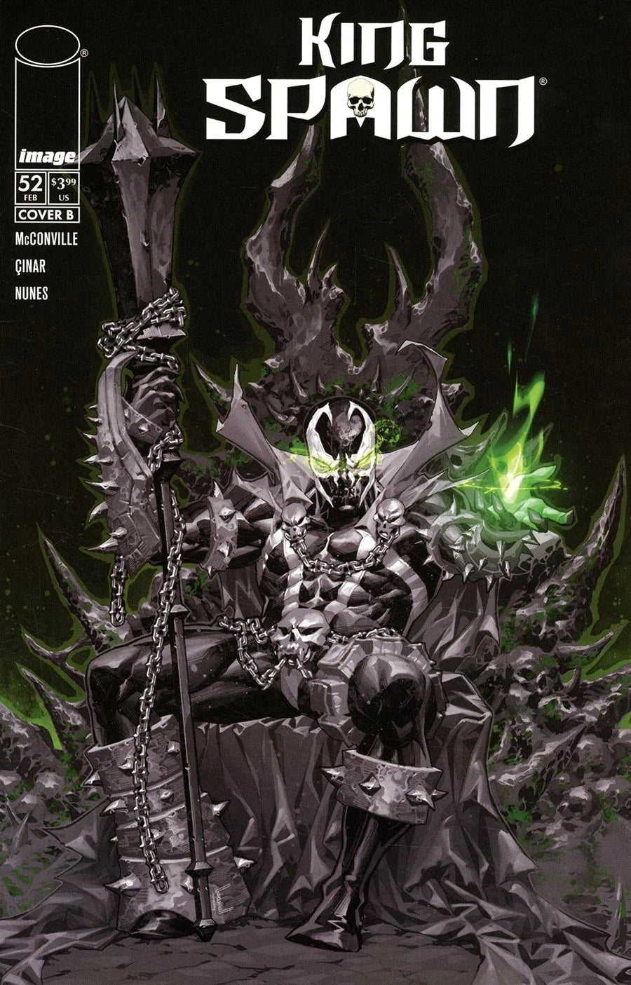 KING SPAWN #52 COVER B KAEL B&W VARIANT IMAGE COMICS 2026 NEAR MINT