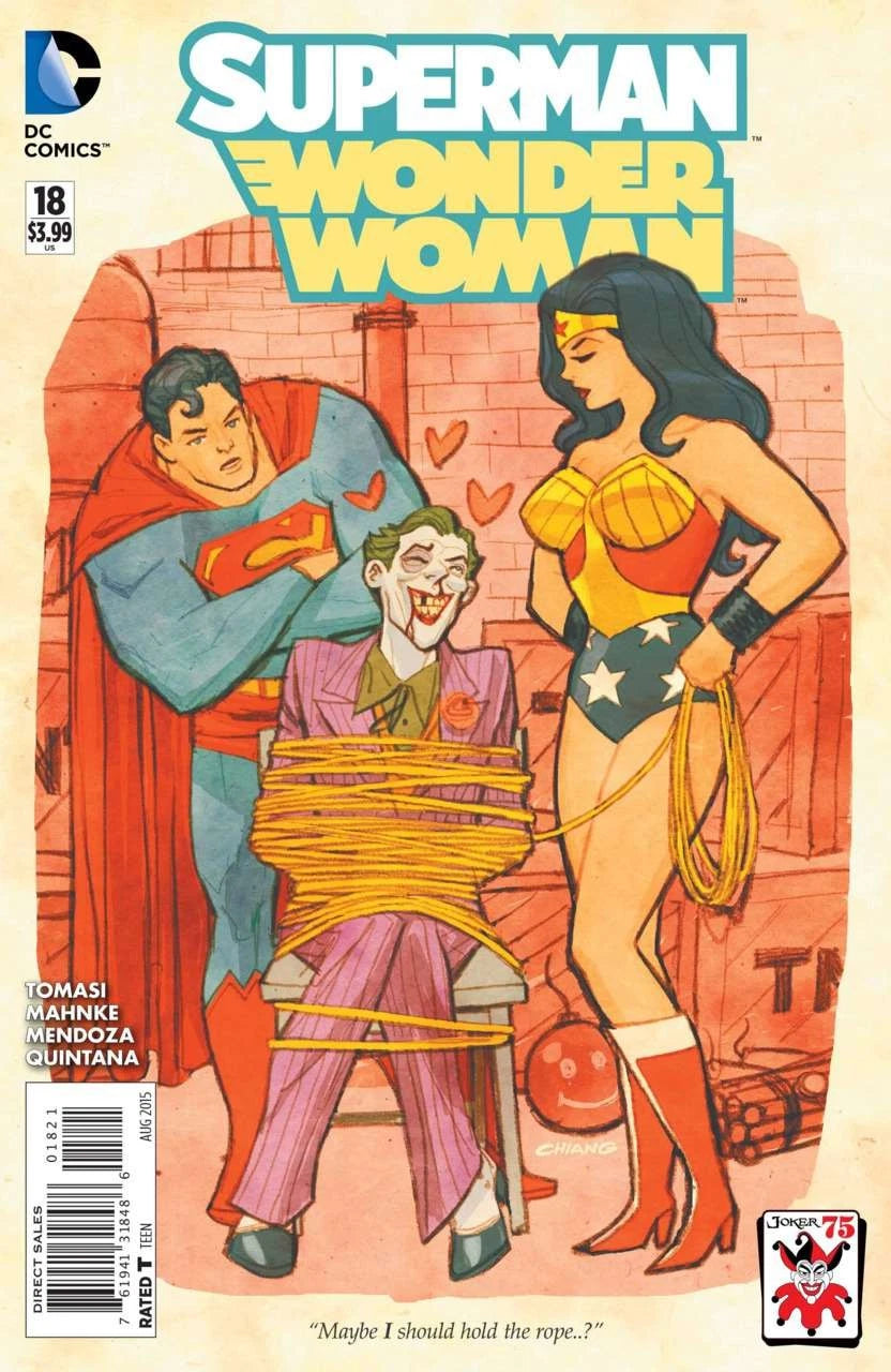 SUPERMAN WONDER WOMAN #18 JOKER VARIANT DC COMICS 2015 NEAR MINT