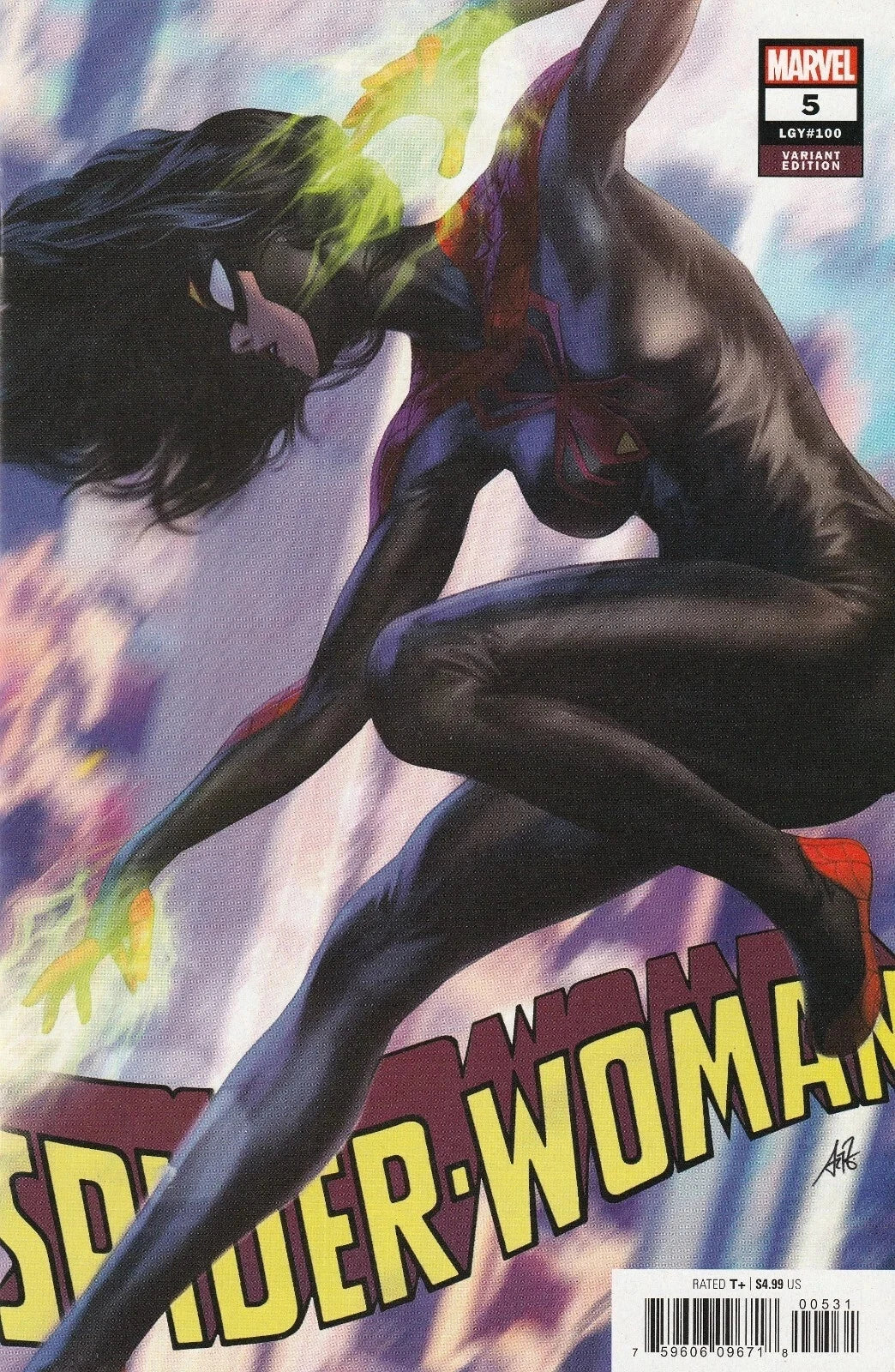 SPIDER WOMAN #5 LGY #100 ARTGERM VARIANT MARVEL COMICS 2020