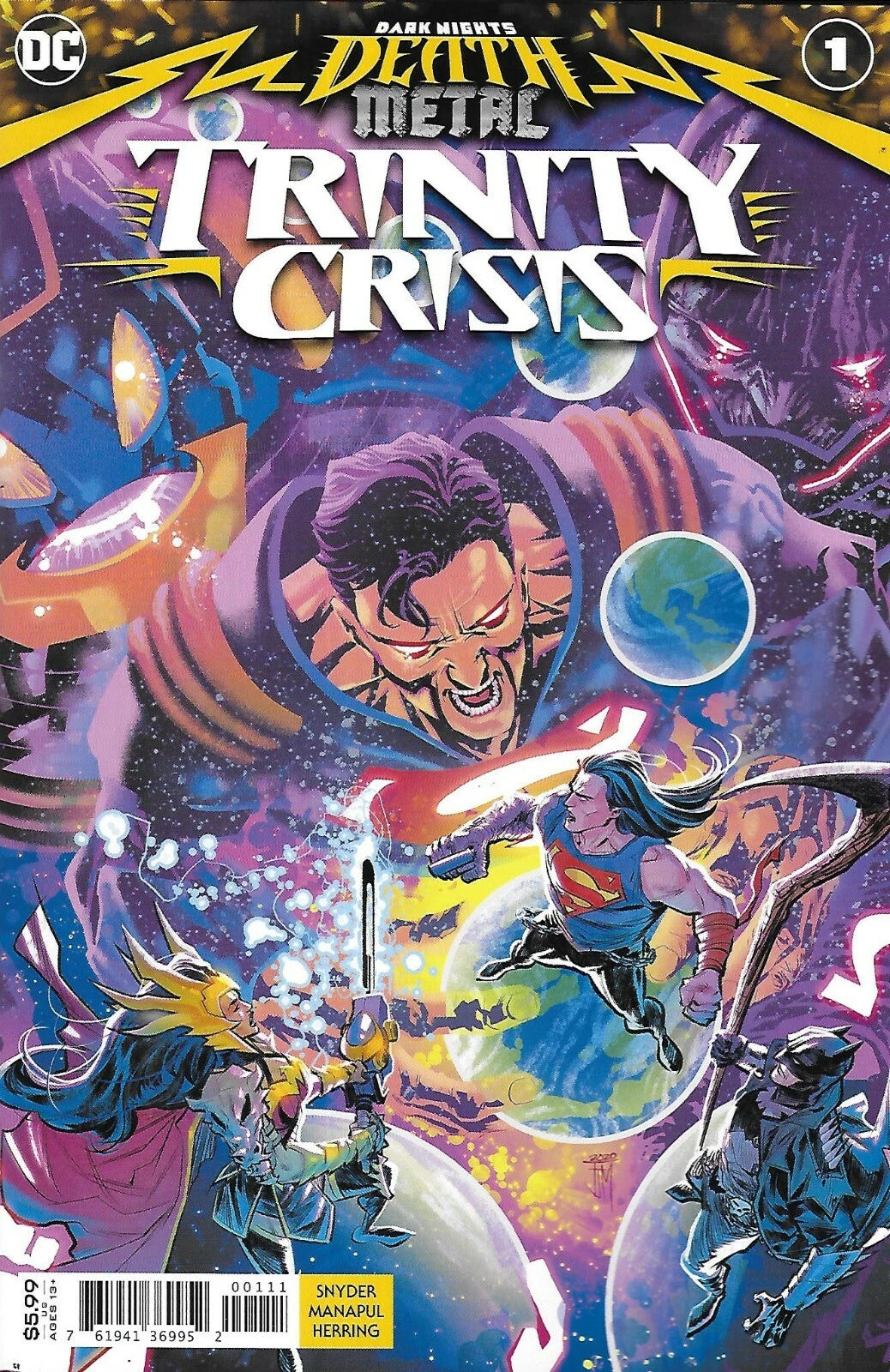 Dark Nights Death Metal Trinity Crisis #1 Cover A DC Comics First Print 2020 NM