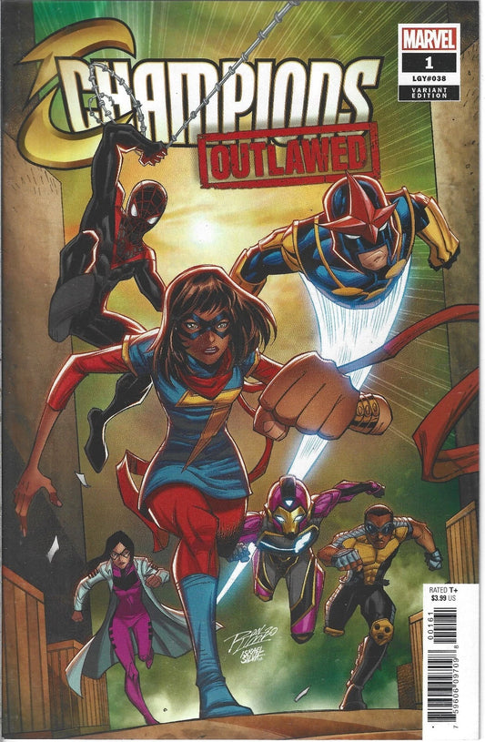 Champions Outlawed #1 Variant Marvel Comics 2020 NEAR MINT