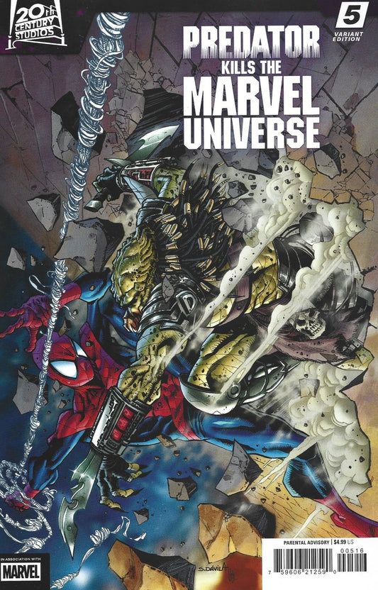 Predator Kills the Marvel Universe #5 1:25 Sergio Fernández Dávila Incentive Variant Marvel Comics