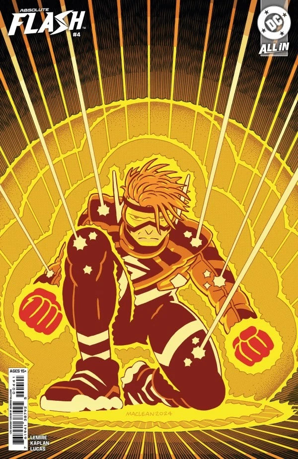 Absolute Flash #4 1:25 Andrew MacLean Variant DC Comics 2025 Lemire NM