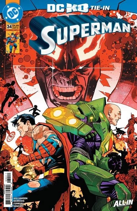 SUPERMAN #34 K.O. TIE IN DC COMICS 2025 NEAR MINT
