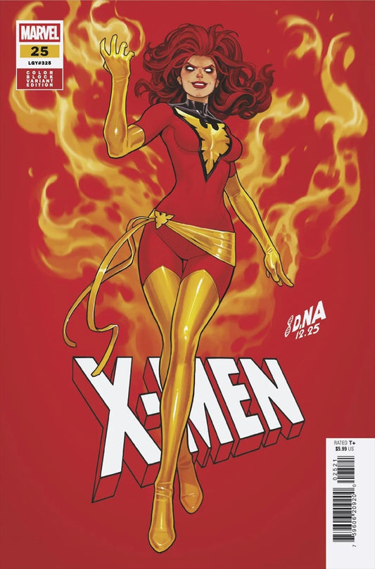 X-MEN #25 DAVID NAKAYAMA COLOR BLOCK RED VARIANT 2026 NM PHOENIX