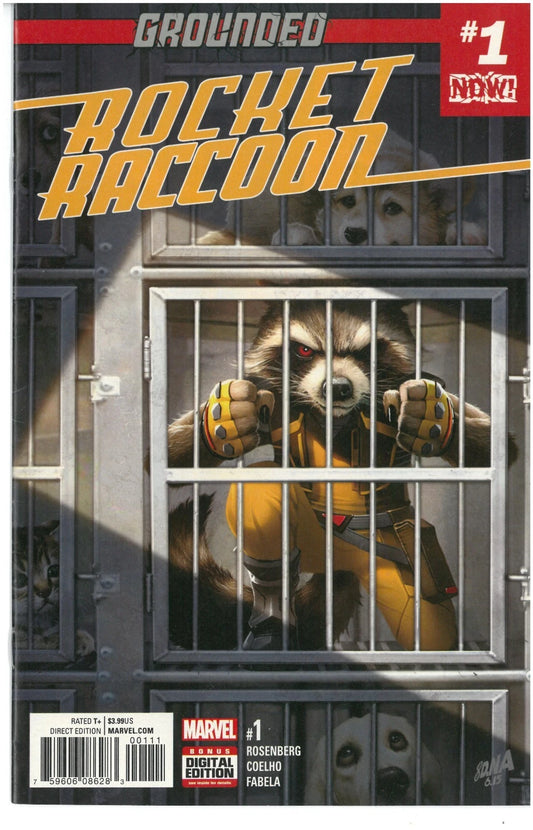 ROCKET RACCOON #1 GROUNED MARVEL COMICS 2017 V#2 VF/NM