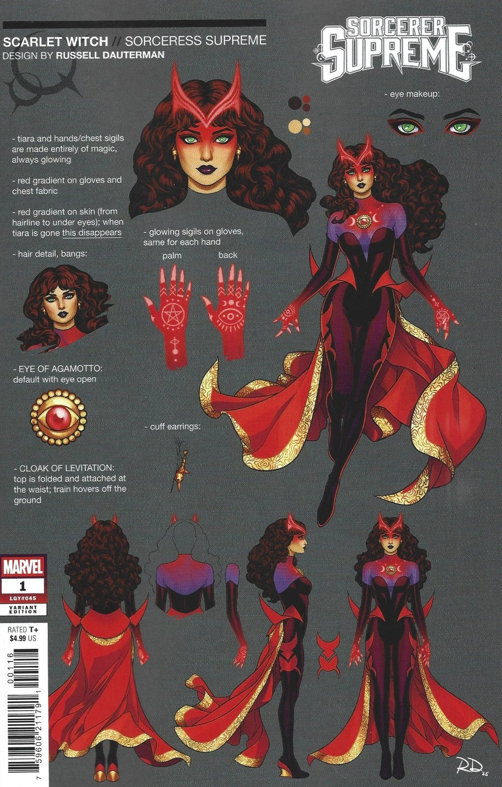 Sorcerer Supreme #1 1:10 Russell Dauterman Design Incentive Variant Marvel 2025 NM
