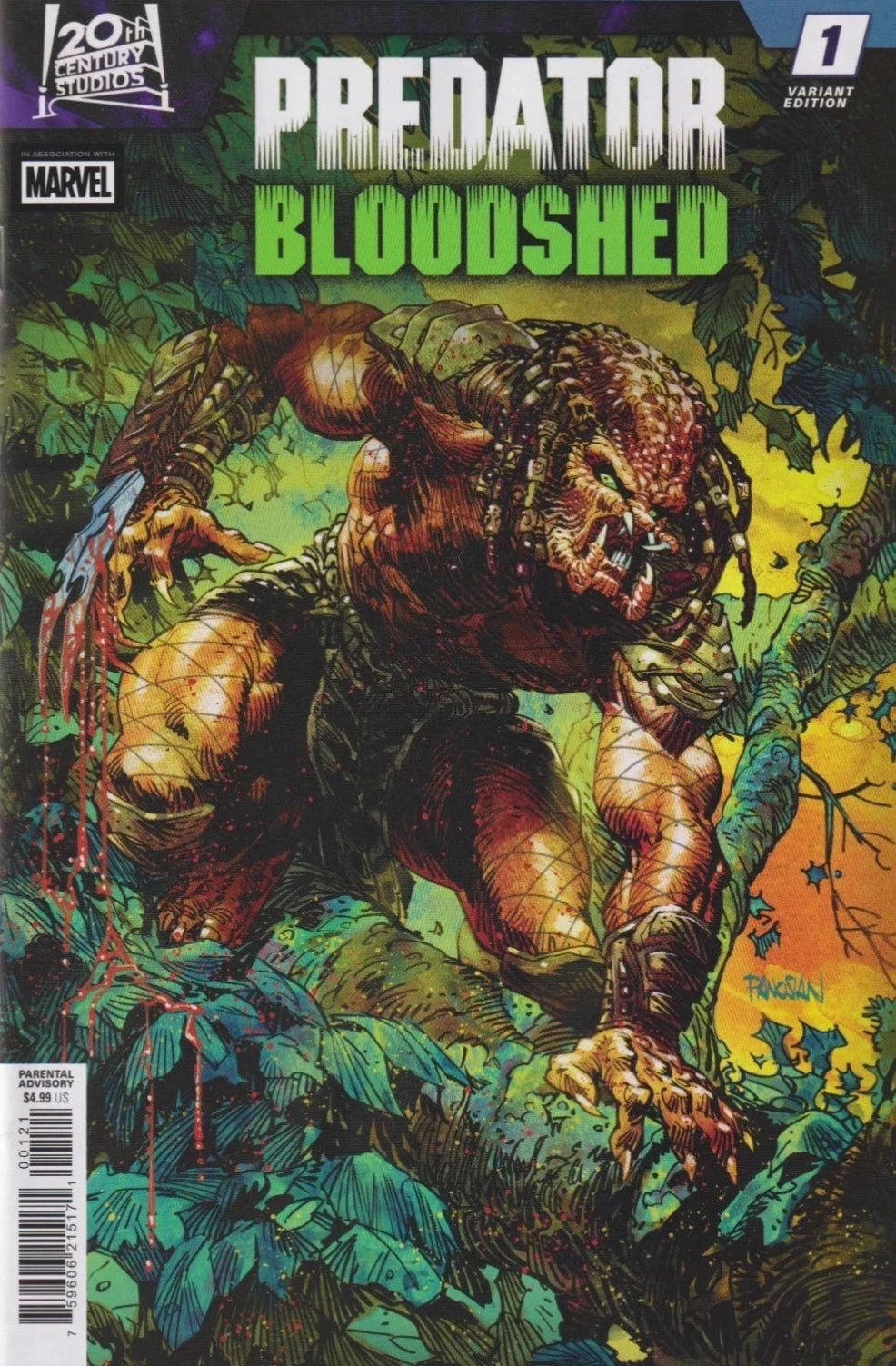 Predator: Bloodshed #1 Panosian Variant Marvel Comics 2026 NM