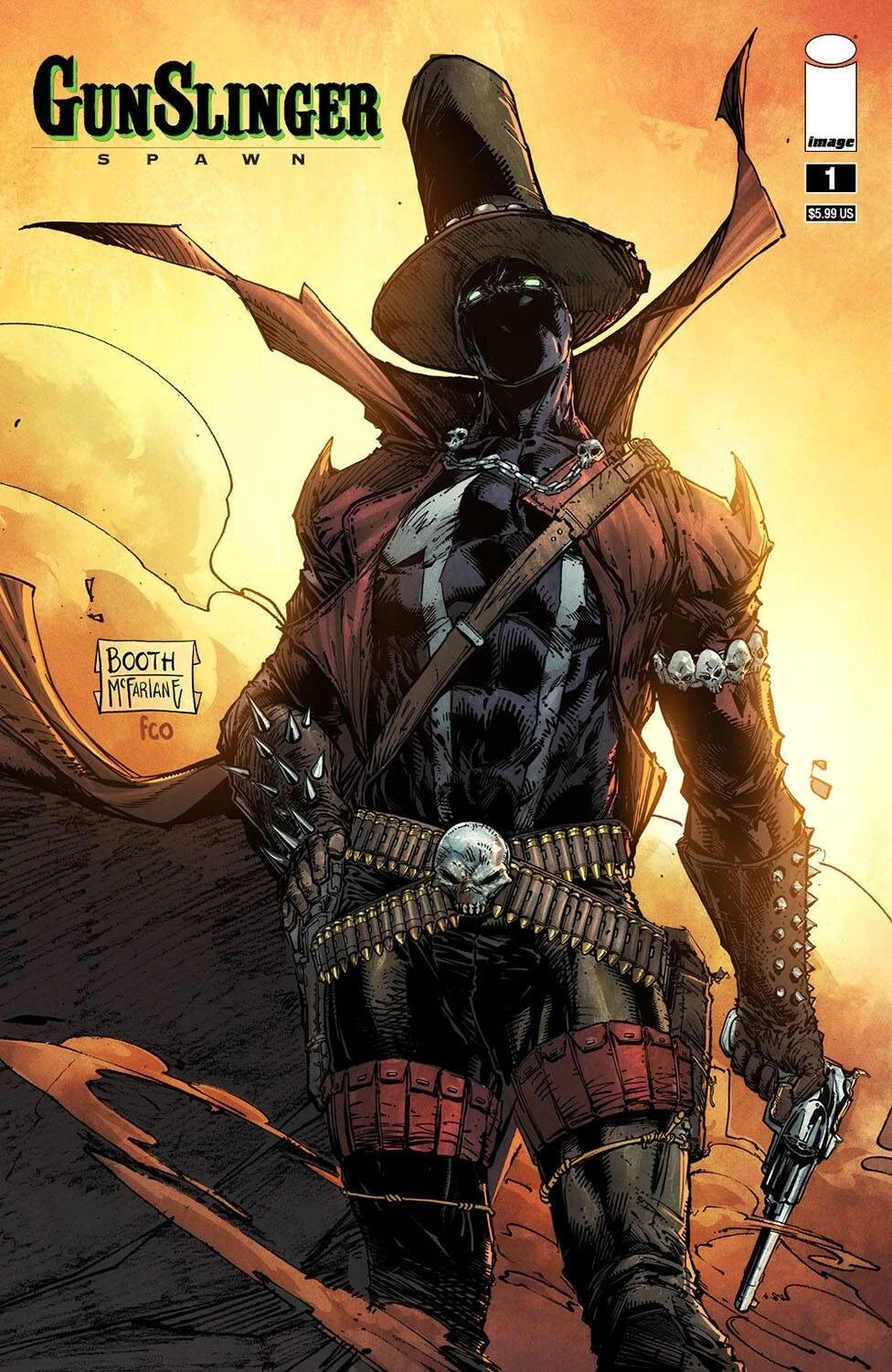 Gunslinger Spawn #1&nbsp; Booth Cover A Image Comics 2021 NEAR MINT