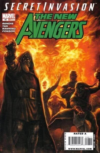NEW AVENGERS #46 MARVEL COMICS BENDIS TAN SECRET INVASION 2005 NM