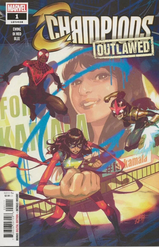 Champions Outlawed #1 Cover A Marvel Comics 2020 NM