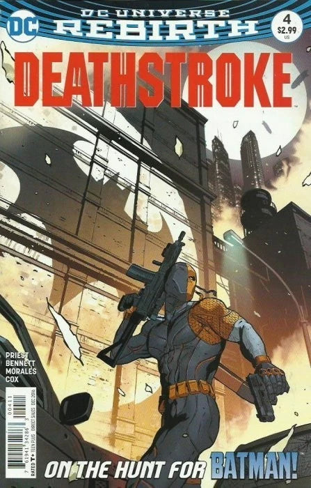 DEATHSTROKE #4 REBIRTH DC COMICS 2016 NM BATMAN