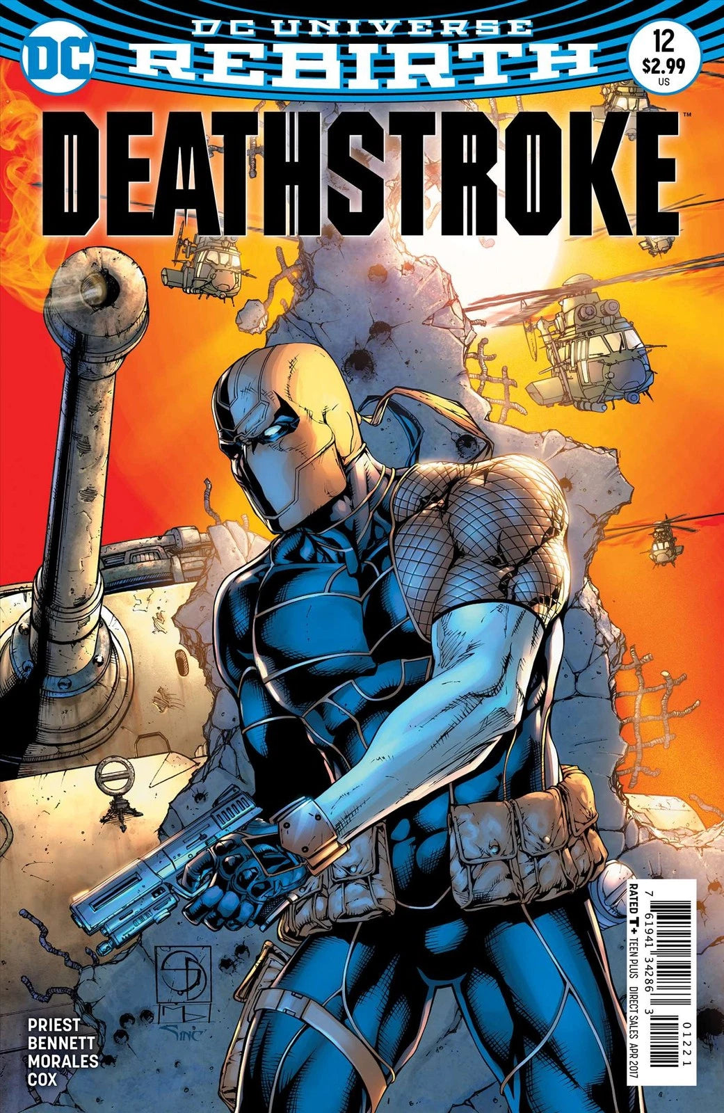 DEATHSTROKE #12 REBIRTH VARIANT DC COMICS 2017
