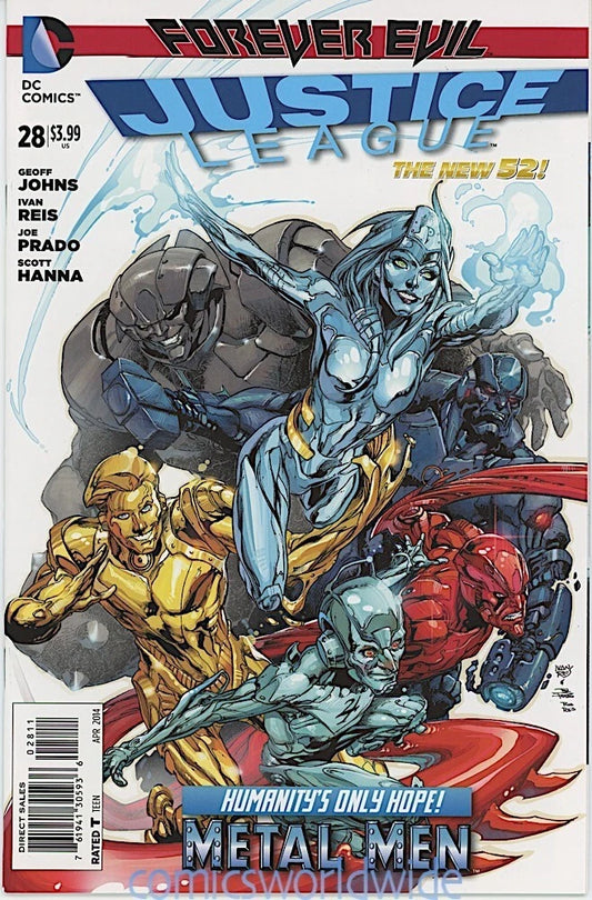 Justice League #28 Forever Evil Geoff Johns DC Comics 2014 NM