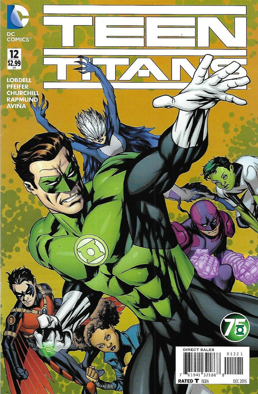 Teen Titans #12 McKone Green Lantern 75th Anniversary Variant 2015 DC Comics NM