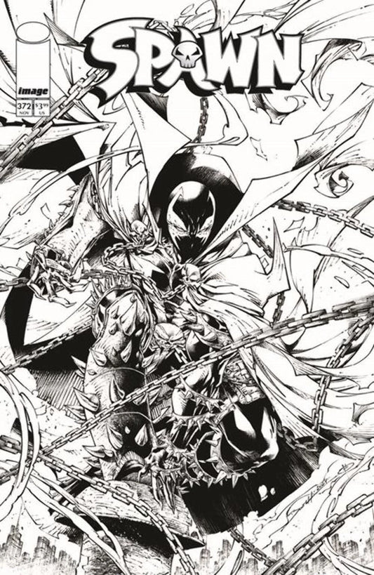 SPAWN #372 BRETT BOOTH BLACK & WHITE VARIANT IMAGE COMICS 2026 NM