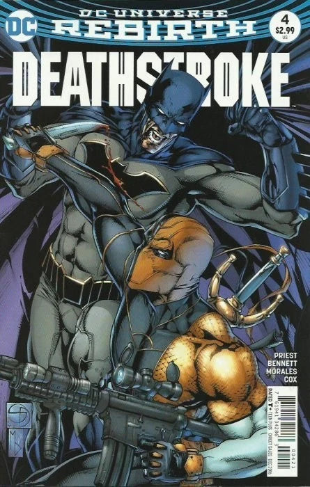 DEATHSTROKE #4 REBIRTH VARIANT DC COMICS 2016 NM BATMAN