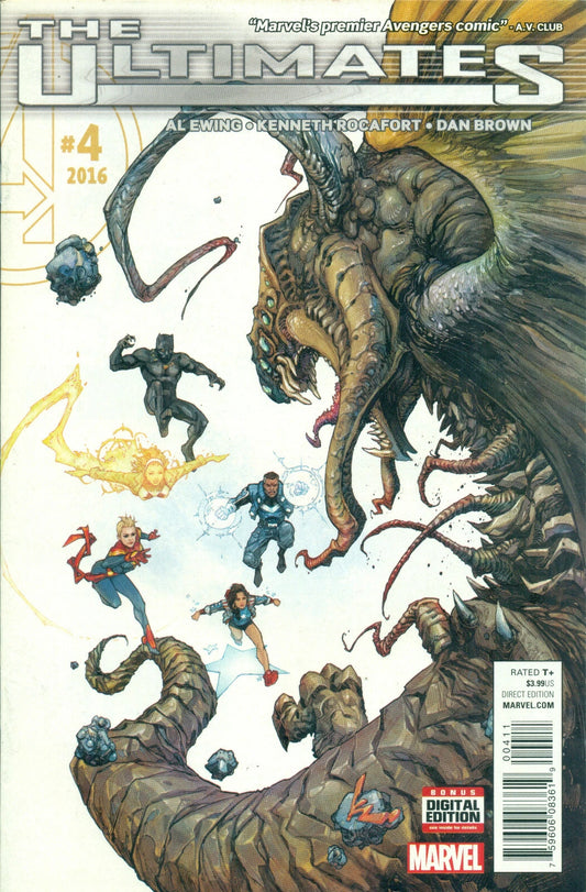 ULTIMATES #4 MARVEL COMICS AL EWING 2016 NM