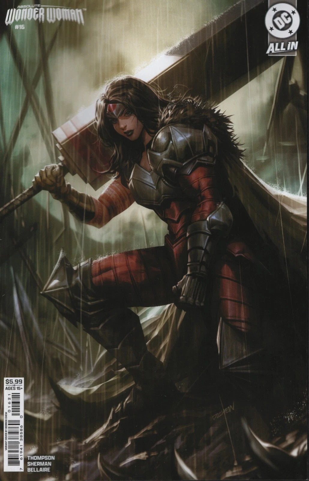 ABSOLUTE WONDER WOMAN #16 DERRICK CHEW CARD STOCK VARIANT DC COMICS 2026